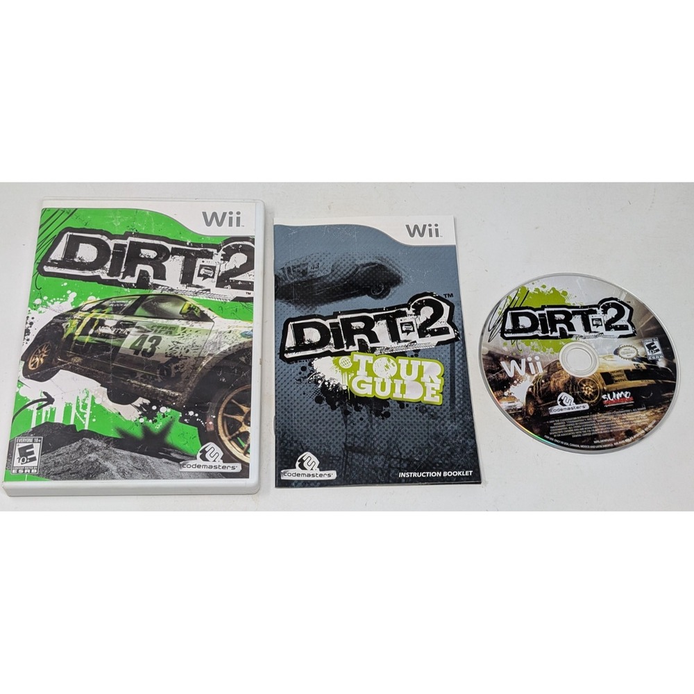 DiRT 2 Nintendo Wii 2009 CIB Complete Racing Game